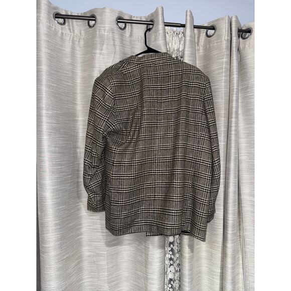 Ann May woven plaid silk blazer size 14 - Picture 3 of 9